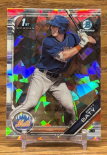 BRETT BATY Sapphire Refractor 1st Bowman | 2019 Bowman Draft Sapphire METS
