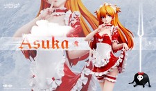 Baji Studio Neon Genesis Evangelion Asuka Maid 1/6 Statue Garage Kit Painted Com