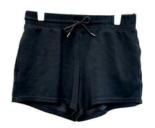 EUC Member's Mark Ladies Lounge Shorts. Sz M. Black. Drawstring, Pockets