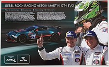 2024 Aston Martin GT4 EVO Rebel Rock Racing 71 Hero Card Rolex 24 Daytona MPC GS
