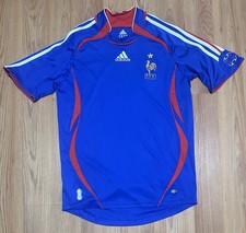 Adidas France Team 2006 Home Soccer Jersey Men's Small World Cup Football Shirt