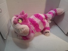 18" CHESHIRE CAT ALICE IN WONDERLAND DISNEY STORE STUFFED ANIMAL PLUSH TOY EUC