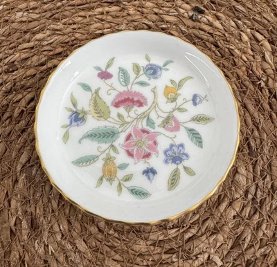 Assiette en porcelaine pour bibelots/Haddon Hall / Minton / Bone China /England - Photo 1/4