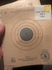 National Target NRA 25' Slow Fire Air Pistol Target, Single Bull