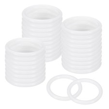 50-Pack Dream Catcher Rings 1.5" Plastic Rings for DIY White 0.2"