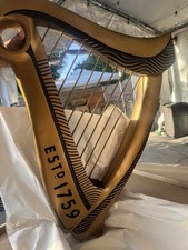 Vintage Guinness Harp Beer Display Sign Large Bar Pub Advertising