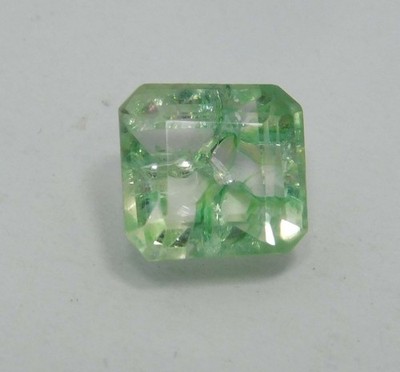 Natural green Emerald 3.45 Ct Zambian Radiant Cut Loose Gemstone A-838