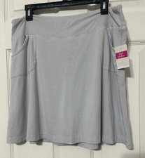 FRESH PRODUCE Vapor Gray Stretch Knit City Skort Skirt NWT 59 Size XL