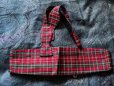 Set Krawattenhalter Royal Stewart Seide Fliege und Kummerbund zum Selbstbinden