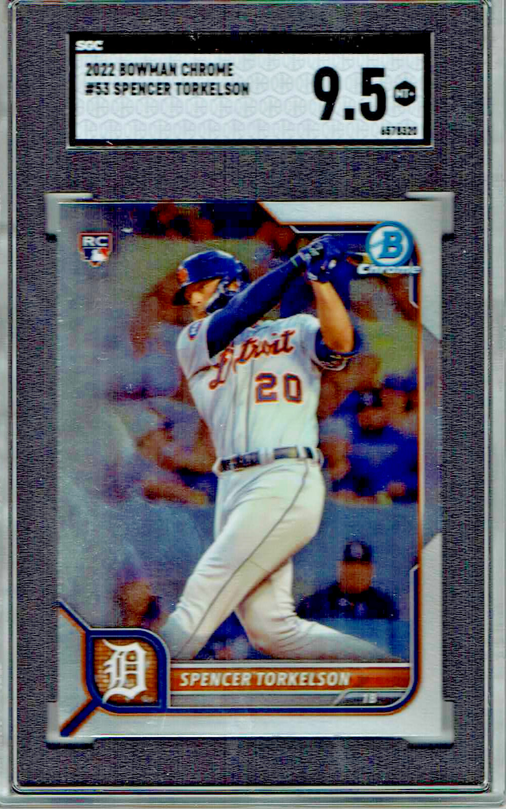 2022 Bowman Chrome - Spencer Torkelson #53 (RC) SGC 9.5