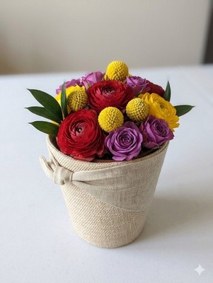 Basket Decorations Composition Being 5X5 1/2 Just The Basket 