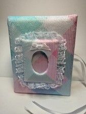 Baby Pastel Minky Plaid Photo Album - Handmade - Holds 100 4x6 Photos