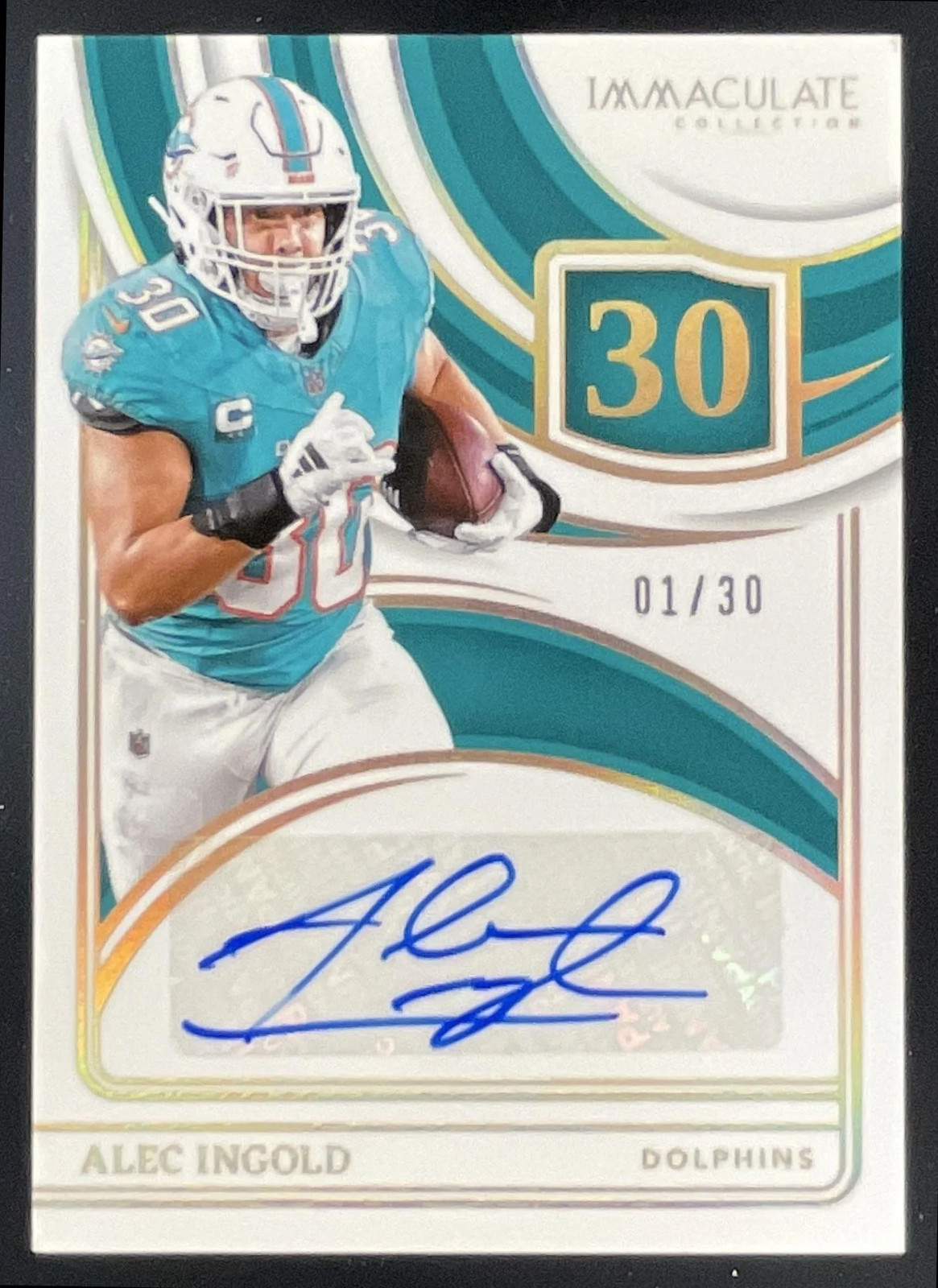 2024 Panini Immaculate Numbers Signatures #25 Alec Ingold Auto /30