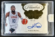 2017-18 Panini Flawless Kyrie Irving USA Basketball Gold Auto Autograph #/10