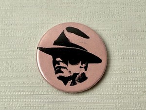 DAVID BOWIE Thin White Duke Button Pin Back Badge VTG 1970-80s Glam Rock Pop