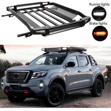 55 Roof Top Rack Cross Bar Cargo Basket Wled Lights For Nissan Frontier Pro-4x