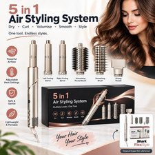 Shark FlexStyle 5-in-1 Air Styler & Hair Dryer Hot Air Brush Multi-Style HD430UK