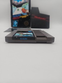 Slalom (Nintendo Entertainment System NES) CIB  - TESTED - 5 Screw w/Hangtab!