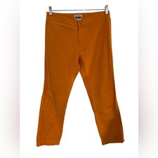 Vintage ISSEY MIYAKE Woman orange Cotton Long Pants Waist 30  