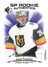 2021-22 SP Blue #111 Logan Thompson Rookie Card. rookie card picture