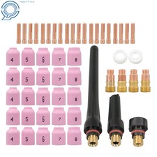 040" 1/8" Gas Lens Setup For WP-9/20/25 Collets 58 Pack TIG Welding Torch Kit