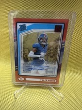 2024 Donruss Clearly Tyler Nubin Red Auto 107/149 Rated Rookie New York Giants