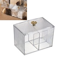 WattestäBchen-Aufbewahrungsbox GeräUmiger Dekorativer WattestäBchen-Organizer E