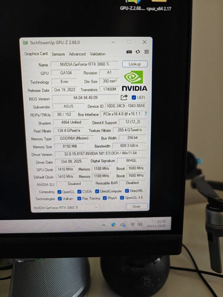 ASUS Dual GeForce RTX 3060 Ti OC LHR 8GB GDDR6 Perfetta E Funzionante - Immagine 4 di 4