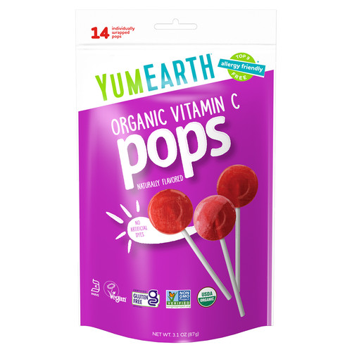 Organic Vitamin C Pops, Assorted, 14 Pops, 3.1 oz (87 g)