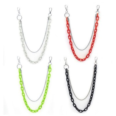 All-match Wallet Chain Waist Pants Chain Pocket Chain for w/ Keyring Clip for Je