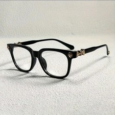 Chrome Hearts Black And Gold Eye Glasses Frame May Take 1-3 weeks to ship