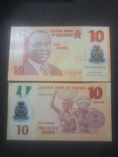 Nigeria 10 Naira P-39q, UNC from 2021, Alvan Ikoku ~ POLYMER Note