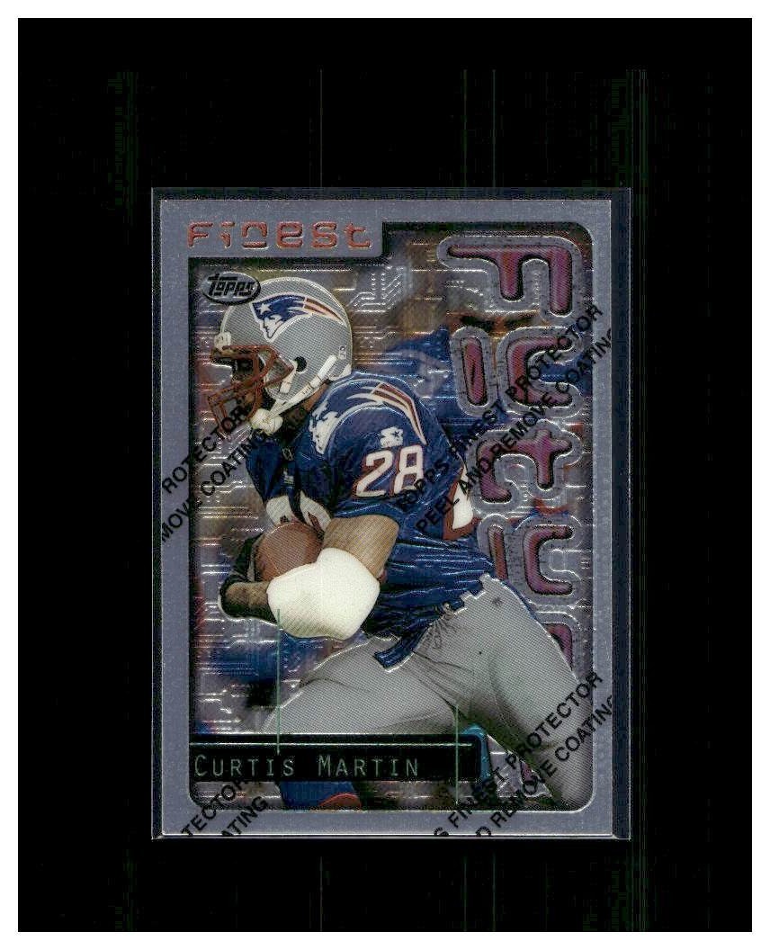 1996 Topps Finest - Curtis Martin #127 w/Coating New England Patriots