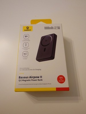 Baseus Power Bank 10000mAh, Qi2 MagSafe, 15W Wireless, Magnetisch, USB-C