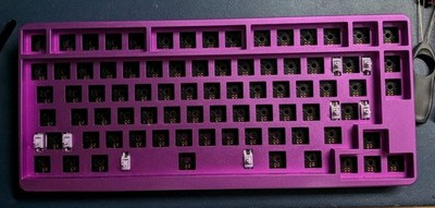 Idobao ID80 V1 Mechanical Keyboard Barebone With C3 Equalz Stablizers Purple