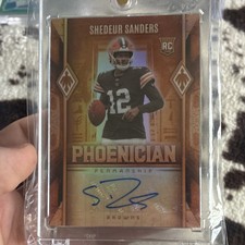 2025 Panini Phoenix Shedeur Sanders Autograph Rookie Browns #PHP-1