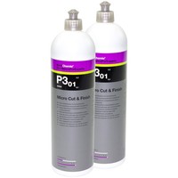 2X 1 Liter Koch Chemie Schleifpolitur Carnaubawachs Micro Cut Finish P3.01