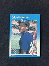 1987 Fleer Glossy #101 Rickey Henderson Baseball Card