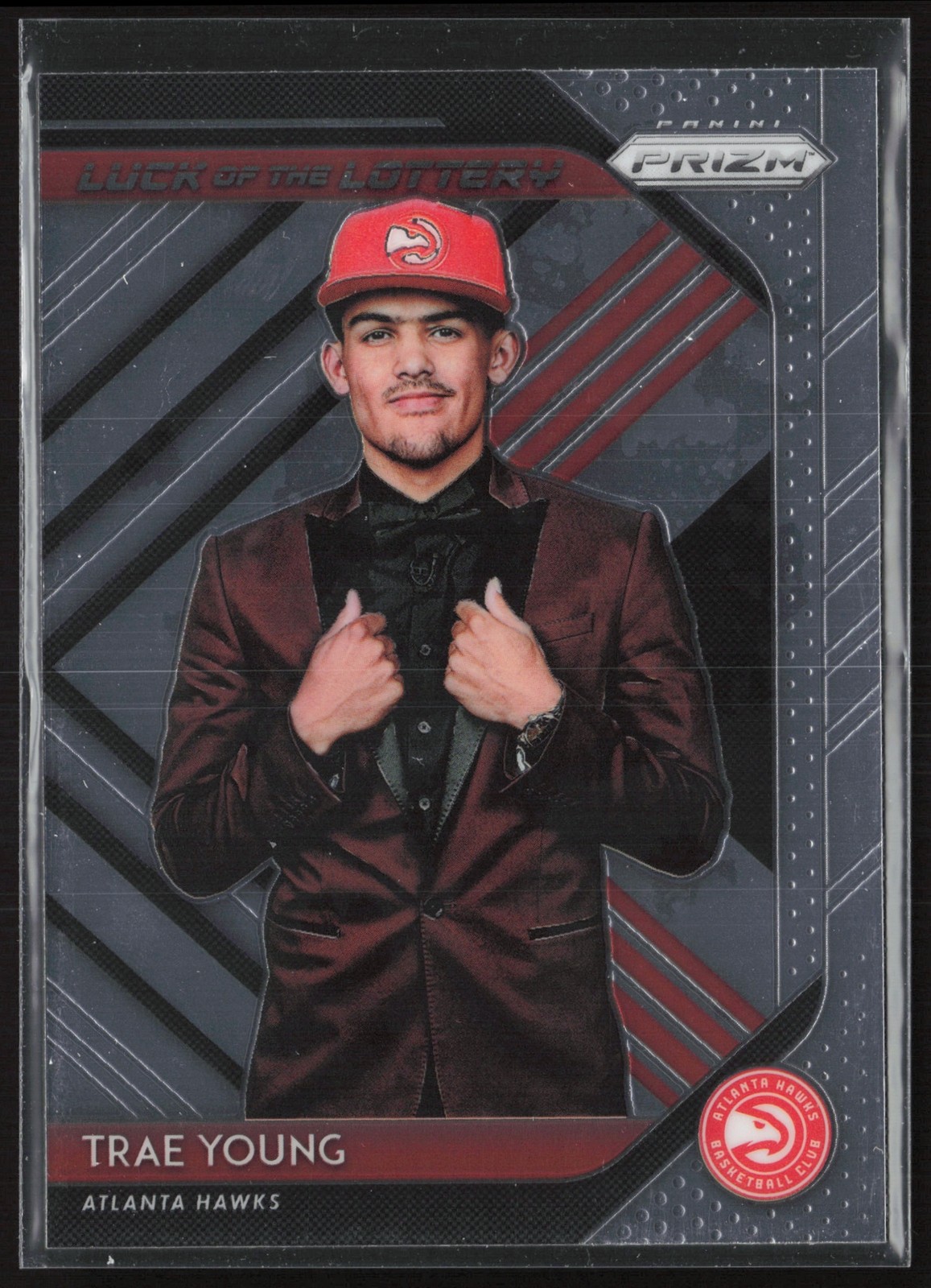 2018-19 Panini Prizm Trae Young Luck of the Lottery Fast Break #5 RC Atlanta