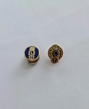 Vintage Old Fellows FLT Lapel Pins Gold Filled Enamel Lot Of 2