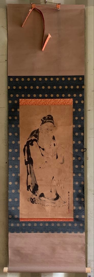 Kano Tanen Jurojinzu Hanging Scroll Ukiyo-e Painting Older Son of Kano Tanno 155