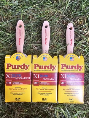 Three Inch 3'' Purdy Xl Monarch Elite Paint Brush Set of 3 - Chinex Polyester