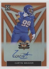 2020 Leaf Valiant Orange 50/50 Curtis Weaver #BA-CW1 Auto 7xr