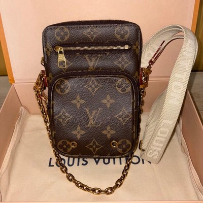Louis Vuitton Utility Phone Sleeve Brown Monogram Canvas | eBay