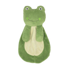 HOME FASHIONS BABY GREEN FROG RN 119741 SECURITY BLANKET 12" STUFFED PLUSH SOFT