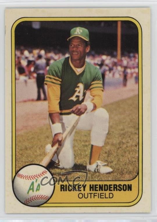 1981 Fleer Rickey Henderson #574 HOF 0g46
