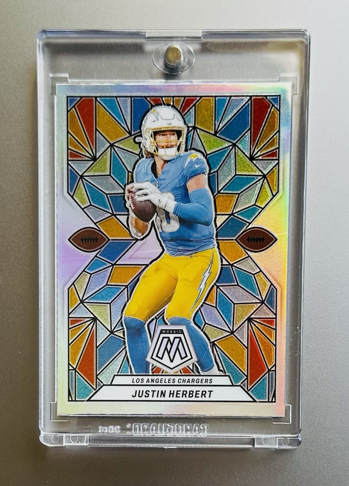 2024 Panini Mosaic Stained Glass Prizm #SG-3 Justin Herbert