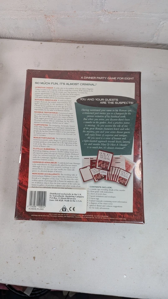 Vintage How To Host A Murder Episode 11 Roman Ruins Sealed Board Game USA Made - Image 4 of 4