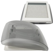 MPK Vision Vent S pro Klarglas Dachluke Dachhaube 28 x 28 Wohnwagen Wohnmobil sw