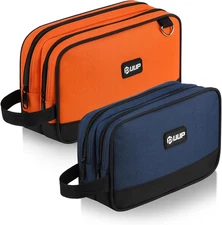 Small Tool Bag 2 Pack, Zipper Tool Pouch Two Compartments, 10 12 Inch Utility To
